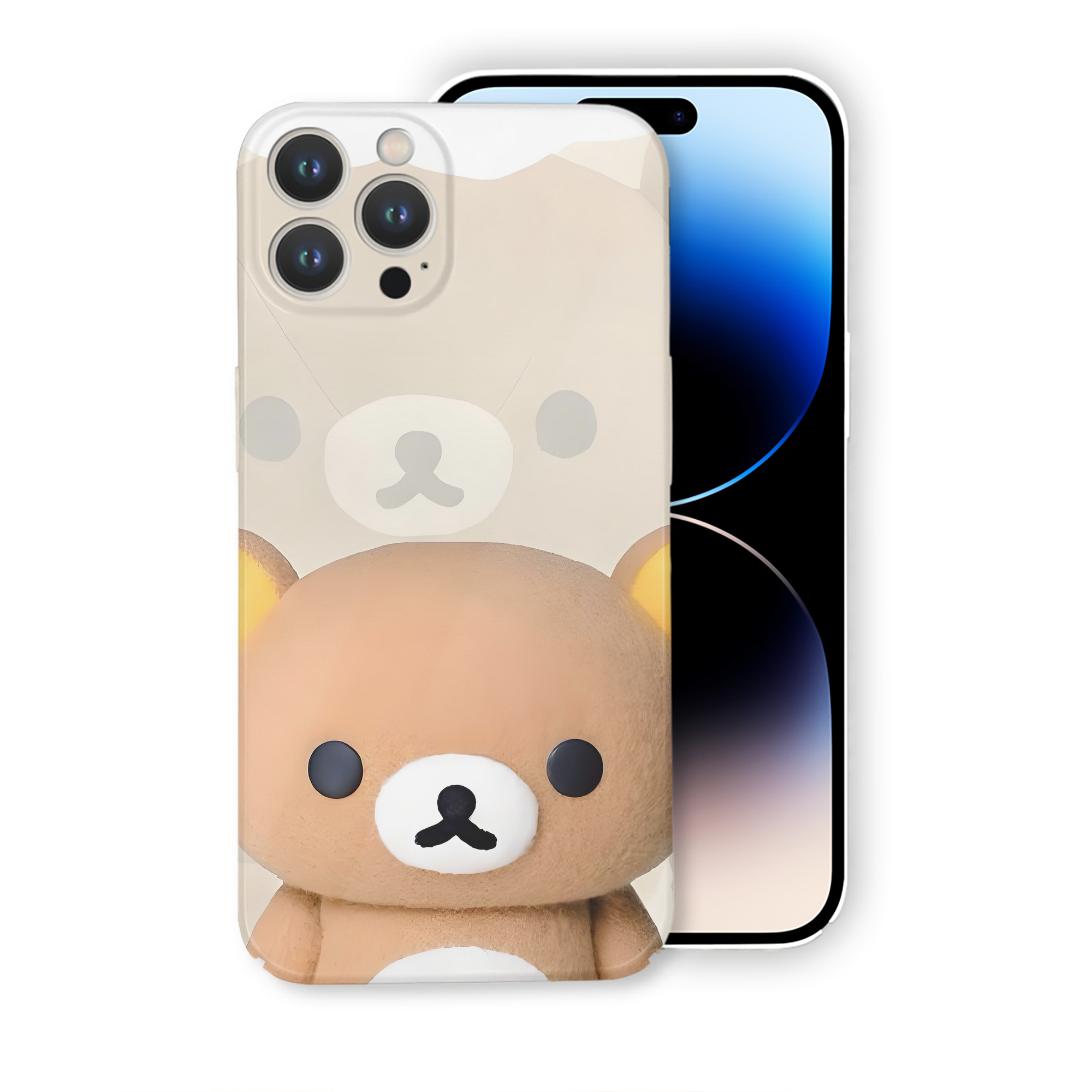 （画像用） リラックマ リラックマ キイロイトリ Rilakkuma Korilakkuma Kiiroitori 【iPhone 14シリーズ対応】ハードケース